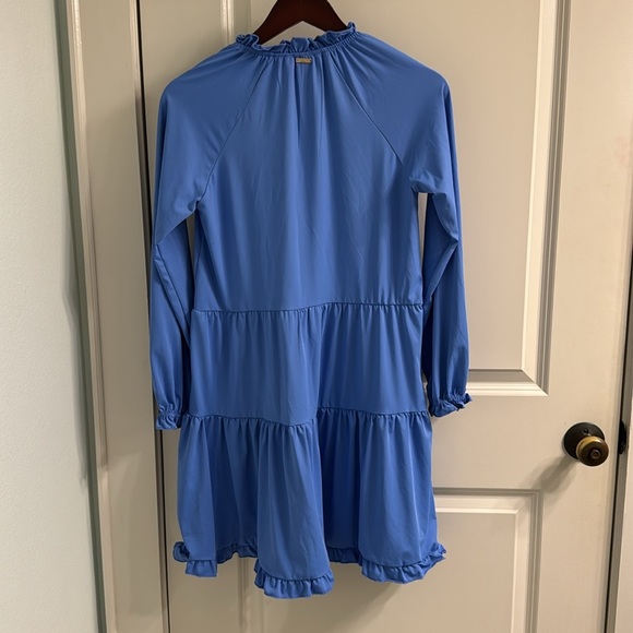 Cabana Life Periwinkle Blue Tiered Ruffle Dress - Picture 8 of 8